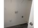 Laundry connections in a small room with white walls and vinyl flooring at 148 Kodak Dr, Statesville, NC 28625