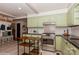 Bright kitchen featuring tile backsplash, stainless steel appliances, granite countertops, and an adjacent breakfast nook at 1501 Briarfield Dr, Charlotte, NC 28205