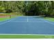 Well-maintained tennis court surrounded by lush greenery at 1501 Briarfield Dr, Charlotte, NC 28205