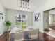 Elegant dining room with stylish furniture, modern decor, and a bright, airy atmosphere at 3022 Willamette Valley Dr, Charlotte, NC 28215