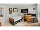 Bright bedroom with desk, multiple monitors, and a bed provides a relaxing workspace at 3908 Brittany Ct, Indian Trail, NC 28079