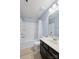Well-maintained bathroom featuring a bathtub-shower combo, modern vanity, and tile flooring at 4011 Black Walnut Way, Indian Land, SC 29707