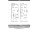 Home floor plan showing layout of rooms, dimensions, and total area for first and second floor at 4011 Black Walnut Way, Indian Land, SC 29707