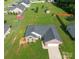 Aerial view of a home with a spacious lawn and a long driveway at 4193 He Propst Rd, Maiden, NC 28650