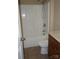 Standard full bathroom with a tub-shower combo and a single sink vanity at 4193 He Propst Rd, Maiden, NC 28650