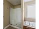 Bathroom showcasing a walk-in shower and soaking tub at 4193 He Propst Rd, Maiden, NC 28650