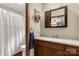 The primary bathroom offers a single sink vanity and shower-tub combination at 5840 Shirley Rd, Fort Lawn, SC 29714