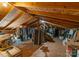 Large attic space featuring exposed beams and an array of storage possibilities at 916 E Park Dr, Lincolnton, NC 28092