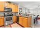 Bright kitchen area with stainless steel appliances and bar-style seating at 1161 Constitution Park Blvd, Rock Hill, SC 29732