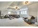 Spacious bonus room providing an abundance of space for lounging and relaxation under custom lighting at 1336 W Rebound Rd, Indian Land, SC 29720