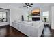 Comfortable living room with modern fireplace, TV, and plush sectional sofa at 1358 Cedardale Ln, Denver, NC 28037