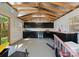 Spacious garage with ample storage, pegboard walls, and work area, great for projects at 1430 Mollys Backbone Rd, Catawba, NC 28609