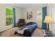 Bright bedroom with large windows, a plush armchair, and artwork, creating a warm ambiance at 1506 Crestdale Rd, Rock Hill, SC 29732