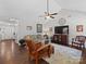 Spacious living room with hardwood floors, comfortable seating, and an open layout at 1506 Crestdale Rd, Rock Hill, SC 29732