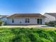 Exterior rear view of home featuring a concrete patio and grassy yard at 1762 Tate Rd, Rock Hill, SC 29732
