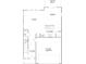 First floor plan featuring the foyer, garage, kitchen, living room, dining room, and patio/deck at 2019 Sadler Woods Ln, Charlotte, NC 28214