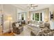 Living room featuring a comfortable seating arrangement and abundant natural light at 2229 Kenmore Ave, Charlotte, NC 28204