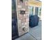 Shows the house number on the stone pillar by the covered patio at 2355 Villa Oaks Ct, Gastonia, NC 28054