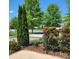 View of the landscaped front yard, showcasing the lush greenery and well-maintained surroundings at 2355 Villa Oaks Ct, Gastonia, NC 28054