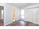 Inviting bedroom with a view to the ensuite, large closet, and neutral tones for a tranquil retreat at 2504 Stradbrook Dr # B, Charlotte, NC 28210