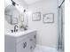 Bathroom features updated vanity, modern fixtures, and shower at 315 N Kimmons St, Landis, NC 28088