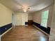Bedroom with chair railing, providing an elegant division between the upper and lower walls at 32060A Flint Ridge Rd, Albemarle, NC 28001
