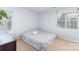 Sunny bedroom with neutral paint, cozy carpet and natural light at 407 Goodloe Dr, Charlotte, NC 28262
