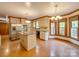 Spacious kitchen with island, stainless steel appliances, and ample cabinet space at 5412 Crosshill Ct, Charlotte, NC 28277