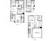 Detailed floor plan showcasing the layout of the upper and main levels of the home including the garage at 1813 Millstream Dr, China Grove, NC 28023