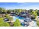 Resort-style community pool with waterslide, tennis courts, and clubhouse offers fun for the whole Gathering at 7005 Camrose Crossing Ln, Matthews, NC 28104