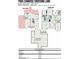 Floor plan diagram of the home showcasing the layout of the first, second, and third floors with dimensions at 7005 Camrose Crossing Ln, Matthews, NC 28104