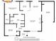 Detailed 1st floor plan showing the layout of rooms in the house, dimensions, and measurements at 119 Sweet Martha Dr, Mooresville, NC 28115