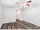 Neutral bedroom featuring wood-look floors and closet at 12954 Sickles Dr, Charlotte, NC 28273