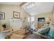 Inviting living room with vaulted ceilings, fireplace, and comfortable seating arrangement at 13916 & 13912 Sledge Rd, Charlotte, NC 28278