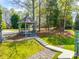 Beautiful community gazebo surrounded by lush green landscaping, perfect for relaxation and social gatherings at 15618 Eagleview Dr, Charlotte, NC 28278