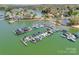 A beautiful marina is home to many slips that are open for watercraft to dock at 15618 Eagleview Dr, Charlotte, NC 28278
