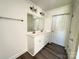 Elegant bathroom with dual sinks, modern fixtures, and spacious countertop at 159 Hallman St, Cherryville, NC 28021