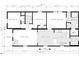 Detailed floor plan showcasing three bedrooms, two baths, living areas, and kitchen layout of this cozy home at 159 Hallman St, Cherryville, NC 28021