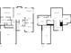Detailed floor plan showcasing the layout of the two-story home including bedrooms, kitchen, and garage at 1625 Winthrop Ln, Monroe, NC 28110