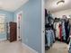 Bedroom featuring an open walk-in closet with lots of hanging storage at 1720 Fleetwood Dr, Charlotte, NC 28208