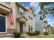 Attractive townhome exterior with detailed trim and well-kept landscaping at 1720 Fleetwood Dr, Charlotte, NC 28208