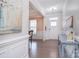 Bright foyer with hardwood floors and elegant decorative details at 2014 Burton Point Ct, Waxhaw, NC 28173