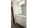 Modern bathroom features double granite vanity with white cabinets at 206 N Kayla Dr, Salisbury, NC 28146