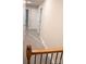Hallway with neutral walls, white doors and trim and grey carpet at 206 N Kayla Dr, Salisbury, NC 28146