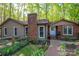 Charming home with brick chimney, fenced yard, and manicured landscaping for a welcoming curb appeal at 211 W Tennessee Ave, Bessemer City, NC 28016