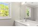 Bathroom featuring bright natural light and a stylish countertop at 241 Wakefield Dr # C, Charlotte, NC 28209
