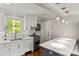 An open, bright kitchen featuring white cabinets and modern stainless steel appliances at 241 Wakefield Dr # C, Charlotte, NC 28209
