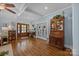 Elegant foyer with hardwood floors, coffered ceilings and beautiful decor at 3008 Gantt St, Salisbury, NC 28146