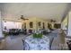 Spacious porch with dining table and exterior seating, perfect for outdoor entertainment at 3008 Gantt St, Salisbury, NC 28146