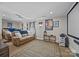 Basement movie room featuring tiered seating, projector, and screen at 3008 Gantt St, Salisbury, NC 28146